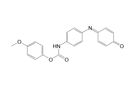 Carbamic acid, N-[4-[(4-oxo-2,5-cyclohexadien-1-ylidene)amino]phenyl]-, 4-methoxyphenyl ester