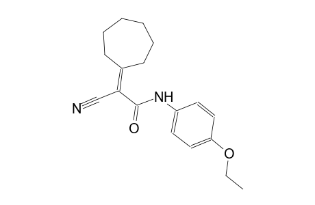 2-Cyano-2-cycloheptylidene-N-(4-ethoxyphenyl)acetamide