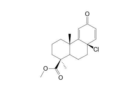 Methyl 8.beta.-chloro-12-oxopodocarpa-9(11),13-dien-19-oate