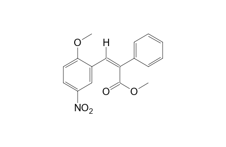 cis-3-(2-methoxy-5-nitrophenyl)-2-phenylacrylic acid, methyl ester