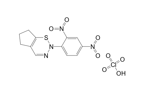 Cyclopenta[e]-1,2,3-thiadiazine, 2-(2,4-dinitrophenyl)-2,5,6,7-tetrahydro-, monoperchlorate