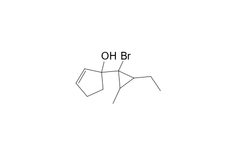 1-(1-Bromo-2-ethyl-3-methylcyclopropyl)-2-cyclopenten-1-ol