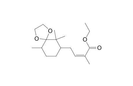 1,4-Dioxaspiro[4.5]decane, 2-butenoic acid deriv.