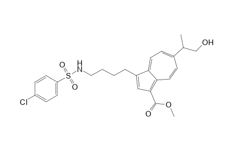 Methyl 3-[4-(4-chlorobenzenesulfonylamino) butyl]-6-(2-hydroxy-1-methyl)ethylazulene-1-carboxylate