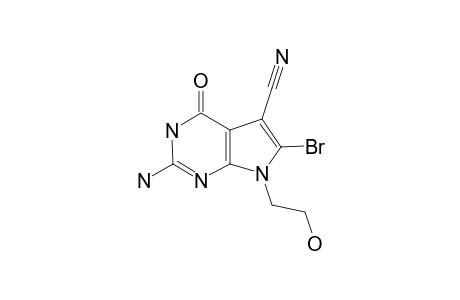 8-BROMO-7-CYANO-9-(2-HYDROXYETHYL)-7-DEAZAGUANINE
