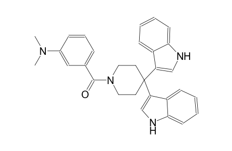 benzenamine, 3-[[4,4-di(1H-indol-3-yl)-1-piperidinyl]carbonyl]-N,N-dimethyl-