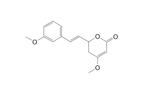 4-Methoxy-2-[(E)-2-(3-methoxyphenyl)ethenyl]-2,3-dihydropyran-6-one
