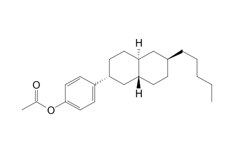 Phenol, 4-(decahydro-6-pentyl-2-naphthalenyl)-, acetate, (2.alpha.,4a.alpha.,6.beta.,8a.beta.)-