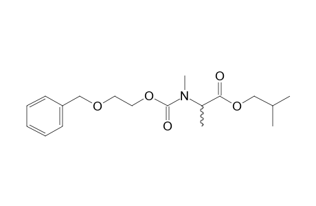 dl-Alanine, N-methyl-N-(2-benzyloxyethoxycarbonyl)-, isobutyl ester