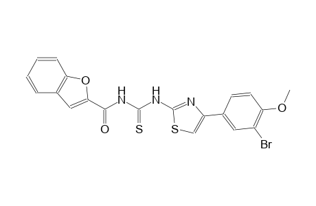 N-(1-benzofuran-2-ylcarbonyl)-N'-[4-(3-bromo-4-methoxyphenyl)-1,3-thiazol-2-yl]thiourea