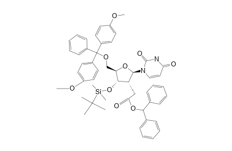 2'-DEOXY-2'-ALPHA-C-(DIPHENYLMETHOXYCARBONYLMETHYL)-3'-O-TERT.-BUTYLDIMETHYLSILYL-5'-O-DIMETHOXYTRITYL-URIDINE