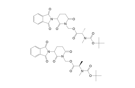 N-TERT.-BUTYLOXYCARBONYL-2-METHYLAMINO-PROPIONIC-ACID-[3-(1,3-DIHYDRO-1,3-DIOXO-2H-ISOINDOLE-2-YL)-2,6-DIOXO-PIPERIDINE-1-YL-METHYL]-ESTER
