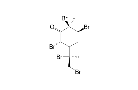 CIS-CARVONE-PENTABROMIDE;(1R,3S,4R,6S,8R)-1,3,6,8,9-PENTABROMO-P-METHAN-2-ONE