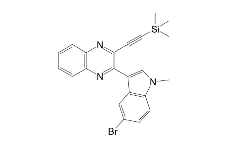 2-(5-Bromo-1-methyl-1-indol-3-yl)-3-((trimethylsilyl)ethynyl)quinoxaline