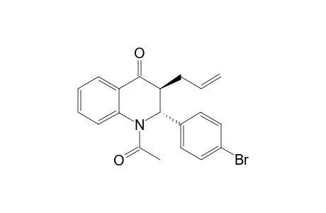 (2R,3S)-1-acetyl-3-allyl-2-(4-bromophenyl)-2,3-dihydroquinolin-4(1H)-one