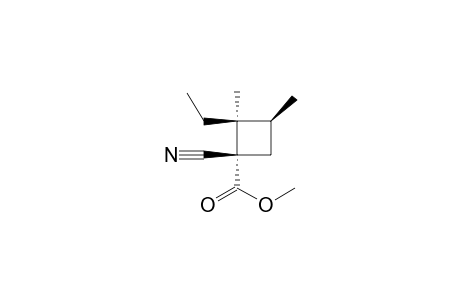 Methyl ester of (1.alpha.,2.alpha.,3 .beta.)-1-cyano-2-ethyl-2,3-diemthyl cyclobutanecarboxylic acid