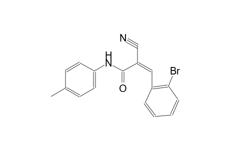 (2Z)-3-(2-bromophenyl)-2-cyano-N-(4-methylphenyl)-2-propenamide