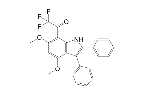 7-(Trifluoroacetyl)-4,6-dimethoxy-2,3-diphenylindole