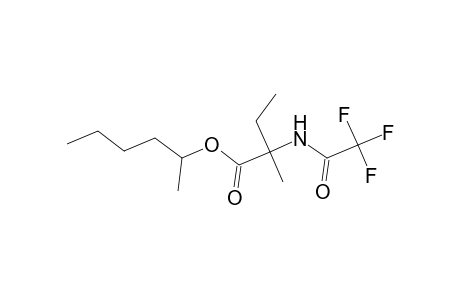 L-Isovaline, N-(trifluoroacetyl)-, 1-methylpentyl ester