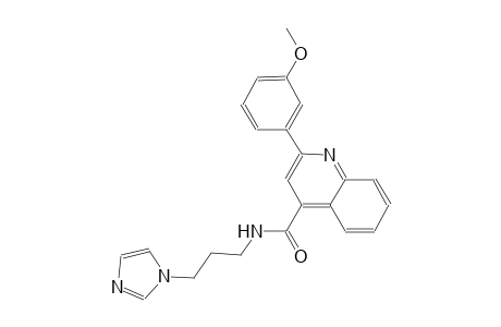 N-[3-(1H-imidazol-1-yl)propyl]-2-(3-methoxyphenyl)-4-quinolinecarboxamide