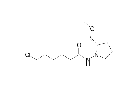 6-Chloranyl-N-[(2S)-2-(methoxymethyl)pyrrolidin-1-yl]hexanamide