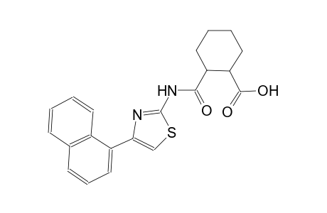 cyclohexanecarboxylic acid, 2-[[[4-(1-naphthalenyl)-2-thiazolyl]amino]carbonyl]-
