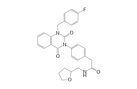 2-[4-(1-(4-fluorobenzyl)-2,4-dioxo-1,4-dihydro-3(2H)-quinazolinyl)phenyl]-N-(tetrahydro-2-furanylmethyl)acetamide