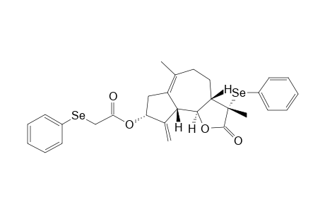 Acetic acid, (phenylseleno)-, 2,3,3a,4,5,7,8,9,9a,9b-decahydro-3,6-dimethyl-9-methylene-2-oxo-3-(phenylseleno)azuleno[4,5-b]furan-8-yl ester, [3R-(3.alpha.,3a.beta.,8.alpha.,9a.beta.,9b.alpha.)]-