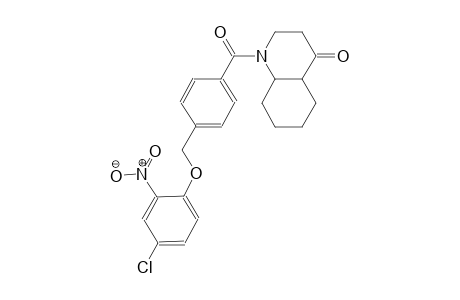 1-{4-[(4-chloro-2-nitrophenoxy)methyl]benzoyl}octahydro-4(1H)-quinolinone