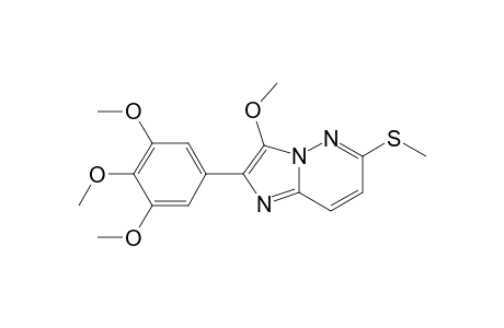 3-Methoxy-6-(methylthio)-2-(3,4,5-trimethoxyphenyl)imidazo[1,2-b]pyridazine