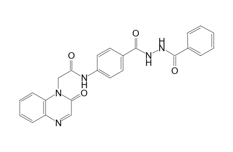N-[4-(2-Benzoylhydrazine-1-carbonyl)phenyl]-2-(2-oxoquinoxalin-1(2H)-yl)acetamide