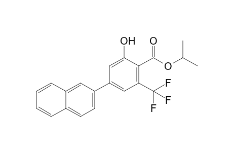 Isopropyl 2-hydroxy-4-(naphth-2-yl)-6-(trifluoromethyl)benzoate