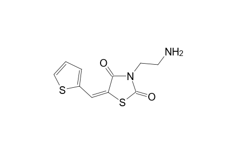 (5E)-3-(2-aminoethyl)-5-(2-thenylidene)thiazolidine-2,4-quinone