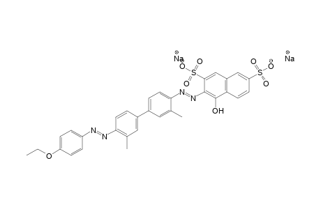 2,7-Naphthalenedisulfonic acid, 3-[[4'-[(4-ethoxyphenyl)azo]3,3'-dimethyl[1,1'-biphenyl]-4-yl]azo]-4-hydroxy-, disodium salt