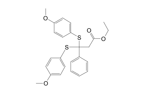 3,3-Di(4-methoxyphenylthio)-3-phenylpropanic acid ethyl ester
