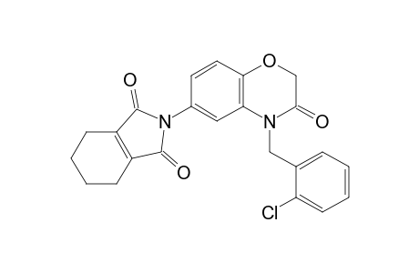 1H-Isoindole-1,3(2H)-dione, 2-[4-[(2-chlorophenyl)methyl]-3,4-dihydro-3-oxo-2H-1,4-benzoxazin-6-yl]-4,5,6,7-tetrahydro-