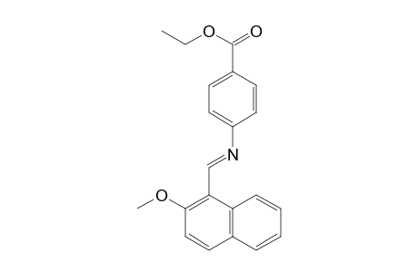 Ethyl 4-([(E)-(2-methoxy-1-naphthyl)methylidene]amino)benzoate