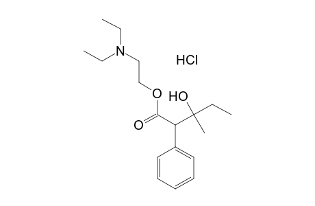 3-HYDROXY-3-METHYL-2-PHENYLVALERIC ACID, 2-(DIETHYLAMINO)ETHYL ESTER, HYDROCHLORIDE