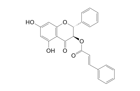 (2R,3R)-5,7-dihydroxy-4-oxo-2-phenyl-3,4-dihydro-2H-chromen-3-yl (2E)-3-phenylprop-2-enoate