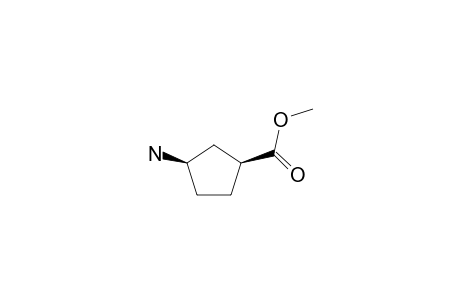 Cyclopentanecarboxylic acid, 3-amino-, methyl ester, (1S,3R)-