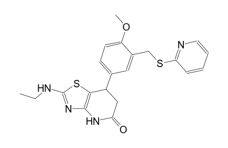 thiazolo[4,5-b]pyridin-5(4H)-one, 2-(ethylamino)-6,7-dihydro-7-[4-methoxy-3-[(2-pyridinylthio)methyl]phenyl]-