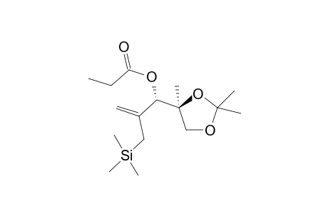 (-)-(1S)-1-[(Propanoyl)oxy]-1-[(4'S)-2',2',4'-trimethyl-1',3'-diocolane-4'-yl]-2-(trimethylsilylmethyl)prop-2-ene