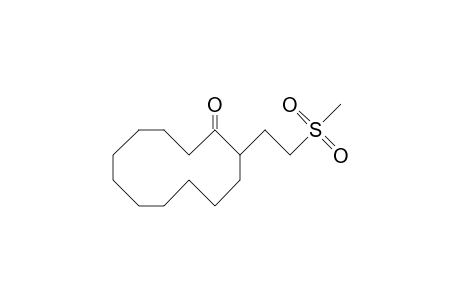 2-B-Methylsulfonylethyl-cyclododecanone