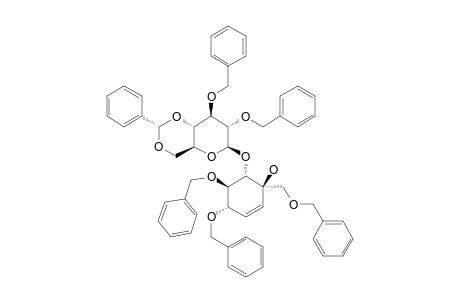 (1R,4S,5R,6S)-4,5-DIBENZYLOXY-1-BENZYLOXYMETHYL-6-(2,3-DI-O-BENZYL-4,6-O-BENZYLIDENE-BETA-D-GLUCOPYRANOSYLOXY)-CYCLOHEX-2-EN-1-OL