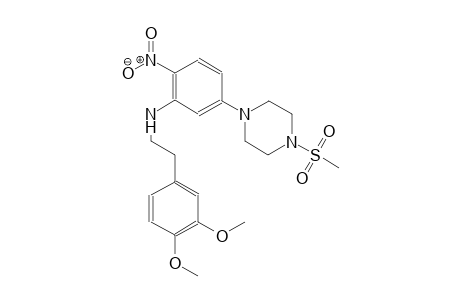benzeneethanamine, 3,4-dimethoxy-N-[5-[4-(methylsulfonyl)-1-piperazinyl]-2-nitrophenyl]-