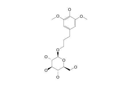3,5-DIMETHOXY-4-HYDROXYL-PHENYLPROPANOL-9-O-BETA-D-GLUCOPYRANOSIDE