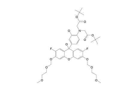 #11A;(TERT.-BUTOXYCARBONYLMETHYL-[4-[2,7-DIFLUORO-9-HYDROXY-3,6-BIS-(2-METHOXYETHOXYMETHOXY)-9H-XANTHEN-9-YL]-2-HYDROXY-PHENYL]-AMINO)-ACETIC-ACID-TERT.-BUTYLE