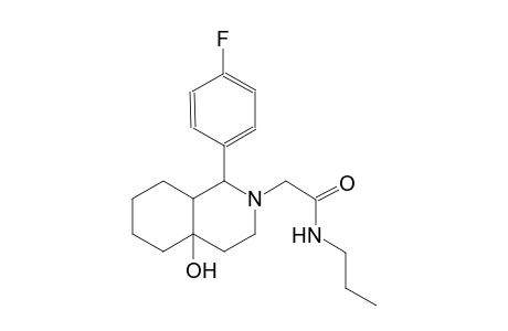 2-(1-(4-fluorophenyl)-4a-hydroxyoctahydro-2(1H)-isoquinolinyl)-N-propylacetamide