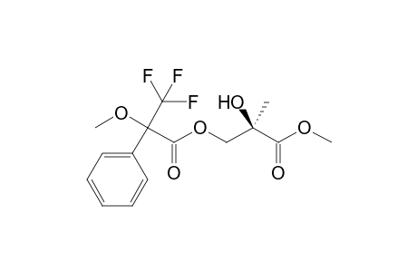 Methyl-3-O-(.alpha.-methoxy-.alpha.-trifluoromethylphenylacetyl)-2R,3-dihydroxy-2-methylpropanoate