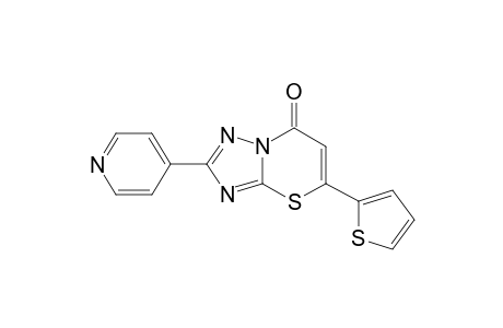 7H-[1,2,4]Triazolo[5,1-b][1,3]thiazin-7-one, 2-(4-pyridinyl)-5-(2-thienyl)-